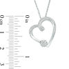 0.04 CT. T.W. Diamond Heart Pendant in Sterling Silver