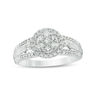 Thumbnail Image 0 of 0.46 CT. T.W. Composite Diamond Frame Engagement Ring in 10K White Gold