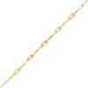 Thumbnail Image 0 of Oval Citrine and Diamond Accent Bracelet in Sterling Silver with 10K Gold Plate - 7.25"