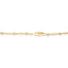 Thumbnail Image 1 of Oval Citrine and Diamond Accent Bracelet in Sterling Silver with 10K Gold Plate - 7.25"