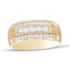 Thumbnail Image 0 of Men's 0.50 CT. T.W. Diamond Triple Row Ring in 10K Gold