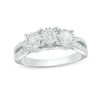 Thumbnail Image 0 of 1.00 CT. T.W. Diamond Past Present Future® Engagement Ring in 10K White Gold