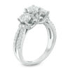 Thumbnail Image 1 of 1.00 CT. T.W. Diamond Past Present Future® Engagement Ring in 10K White Gold