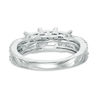 Thumbnail Image 2 of 0.95 CT. T.W. Princess-Cut Diamond Past Present Future® Engagement Ring in 10K White Gold
