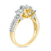 Thumbnail Image 1 of 1.00 CT. T.W. Diamond Past Present Future® Split Shank Engagement Ring in 10K Gold