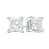 Thumbnail Image 0 of 0.10 CT. T.W. Princess-Cut Diamond Solitaire Stud Earrings in 14K White Gold