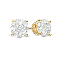 0.30 CT. T.W. Diamond Solitaire Stud Earrings in 14K Gold