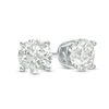 Thumbnail Image 0 of 0.10 CT. T.W. Diamond Solitaire Stud Earrings in 14K White Gold