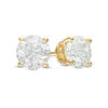 Thumbnail Image 0 of 0.10 CT. T.W. Diamond Solitaire Stud Earrings in 14K Gold