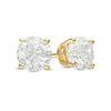 Thumbnail Image 1 of 0.10 CT. T.W. Diamond Solitaire Stud Earrings in 14K Gold