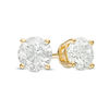 Thumbnail Image 0 of 0.20 CT. T.W. Diamond Solitaire Stud Earrings in 14K Gold