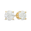 Thumbnail Image 1 of 0.50 CT. T.W. Certified Diamond Solitaire Stud Earrings in 14K Gold (J/I2)