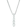 Thumbnail Image 3 of Convertibilities 0.50 CT. T.W. Diamond Five Stone Teardrop Three-in-One Pendant in 10K White Gold