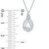 Interwoven™ 0.09 CT. T.W. Diamond Pendant in Sterling Silver - 19"