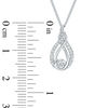 Thumbnail Image 6 of Interwoven™ 0.09 CT. T.W. Diamond Pendant in Sterling Silver - 19"