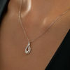 Thumbnail Image 7 of Interwoven™ 0.09 CT. T.W. Diamond Pendant in Sterling Silver - 19"