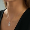 Thumbnail Image 2 of Interwoven™ 0.50 CT. T.W. Diamond Pendant in 10K White Gold - 19"