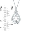 Thumbnail Image 7 of Interwoven™ 0.50 CT. T.W. Diamond Pendant in 10K White Gold - 19"