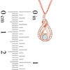 Thumbnail Image 5 of Interwoven™ 0.09 CT. T.W. Diamond Pendant in 10K Rose Gold - 19"