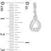 Thumbnail Image 2 of Interwoven™ 0.25 CT. T.W. Diamond Drop Earrings in 10K White Gold