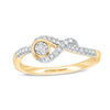 Thumbnail Image 1 of Interwoven™ 0.10 CT. T.W. Diamond Ring in 10K Gold