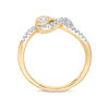 Thumbnail Image 1 of Interwoven™ 0.10 CT. T.W. Diamond Ring in 10K Gold