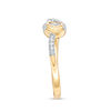 Thumbnail Image 3 of Interwoven™ 0.10 CT. T.W. Diamond Ring in 10K Gold