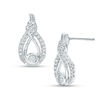Thumbnail Image 0 of Interwoven™ 0.12 CT. T.W. Diamond Drop Earrings in Sterling Silver