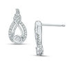 Thumbnail Image 1 of Interwoven™ 0.12 CT. T.W. Diamond Drop Earrings in Sterling Silver