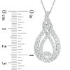 Thumbnail Image 5 of Interwoven™ 0.95 CT. T.W. Diamond Pendant in 10K White Gold - 19&quot;