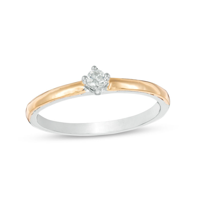 Convertibilities 0.16 CT. T.W. Diamond Orbit Three-in-One Ring in Sterling Silver and 10K Gold