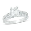 Vera Wang Love Collection 1.95 CT. T.W. Certified Emerald-Cut Diamond Engagement Ring in 14K White Gold (I/SI2)