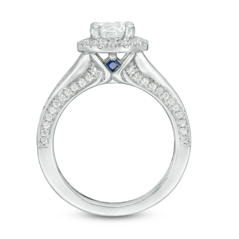 Main Image 3 of Vera Wang Love Collection 1.69 CT. T.W. Certified Diamond Frame Engagement Ring in 14K White Gold (I/SI2)