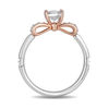 Enchanted Disney Snow White 0.50 CT. T.W. Princess-Cut Diamond Bow Engagement Ring in 14K Two-Tone Gold
