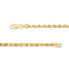 Thumbnail Image 3 of Italian Gold 3.0mm Rope Chain Necklace and Bracelet Set in 14K Gold - 22"