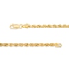Thumbnail Image 4 of Italian Gold 3.0mm Rope Chain Necklace and Bracelet Set in 14K Gold - 22"
