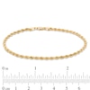 Thumbnail Image 5 of Italian Gold 3.0mm Rope Chain Necklace and Bracelet Set in 14K Gold - 22"