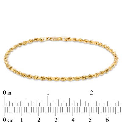 Italian Gold 3.0mm Rope Chain Necklace and Bracelet Set in 14K Gold - 22"