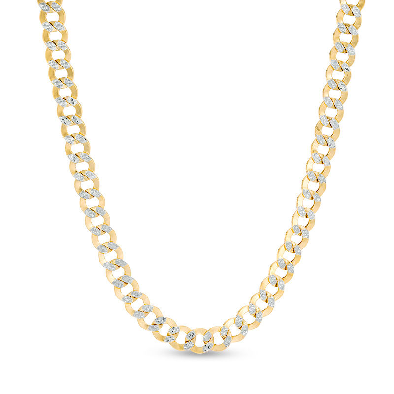 Italian Gold Men's 4.7mm Curb Chain Necklace in 14K Gold - 22"|Peoples Jewellers