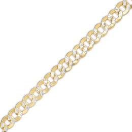 Italian Gold Men's 4.7mm Curb Chain Bracelet in 14K Gold - 8.25&quot;