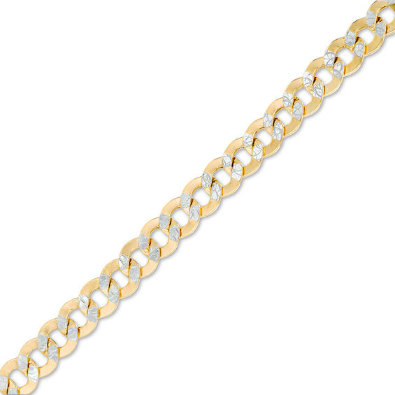 Italian Gold Men's 4.7mm Curb Chain Bracelet in 14K Gold - 8.25 ...