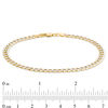 Thumbnail Image 1 of Italian Gold Men's 4.7mm Curb Chain Bracelet in 14K Gold - 8.25"