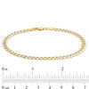 Thumbnail Image 2 of Italian Gold Men's 4.7mm Curb Chain Bracelet in 14K Gold - 8.25"