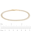 Thumbnail Image 4 of Italian Gold Men's 4.7mm Curb Chain Bracelet in 14K Gold - 8.25"