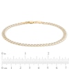 Thumbnail Image 3 of Italian Gold Men's 4.7mm Curb Chain Bracelet in 14K Gold - 8.25"