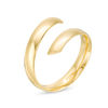 Thumbnail Image 1 of Italian Gold Bypass Ribbon Ring in 14K Gold - Size 7