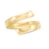 Thumbnail Image 3 of Italian Gold Bypass Ribbon Ring in 14K Gold - Size 7
