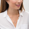 Thumbnail Image 2 of Emerald-Cut Lab-Created Opal, Pink and White Sapphire Tri-Top Pendant and Drop Earrings Set in Sterling Silver