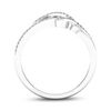 Thumbnail Image 2 of 0.15 CT. T.W. Diamond Triple Infinity Multi-Row Ring in 10K White Gold