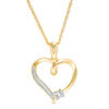 Thumbnail Image 0 of Diamond Accent Loop Heart Pendant in 10K Gold